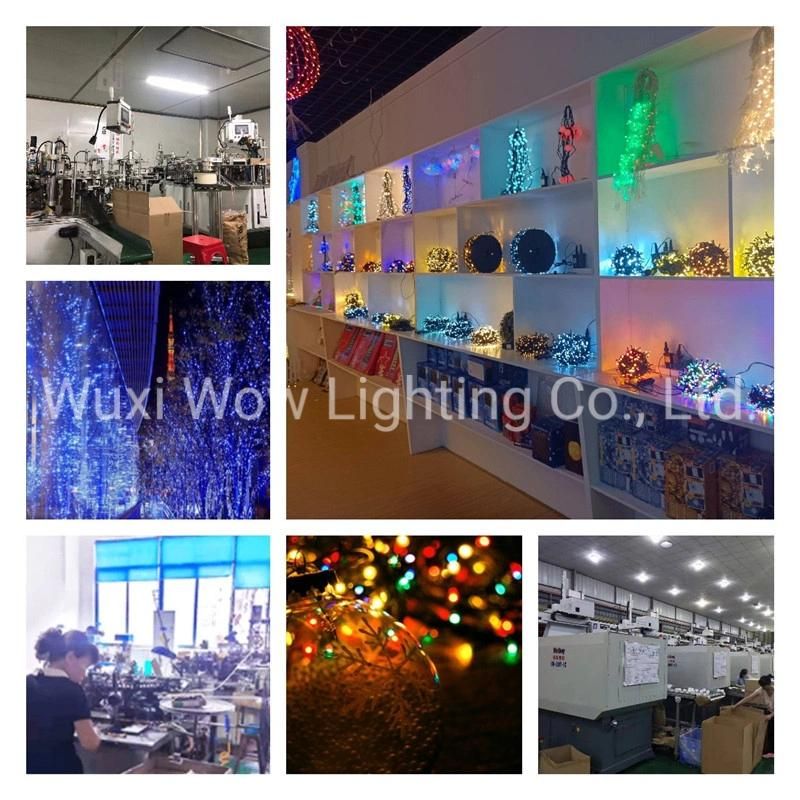 Multi Function Snowflake Curtain Light with 48 LED Bright Blue