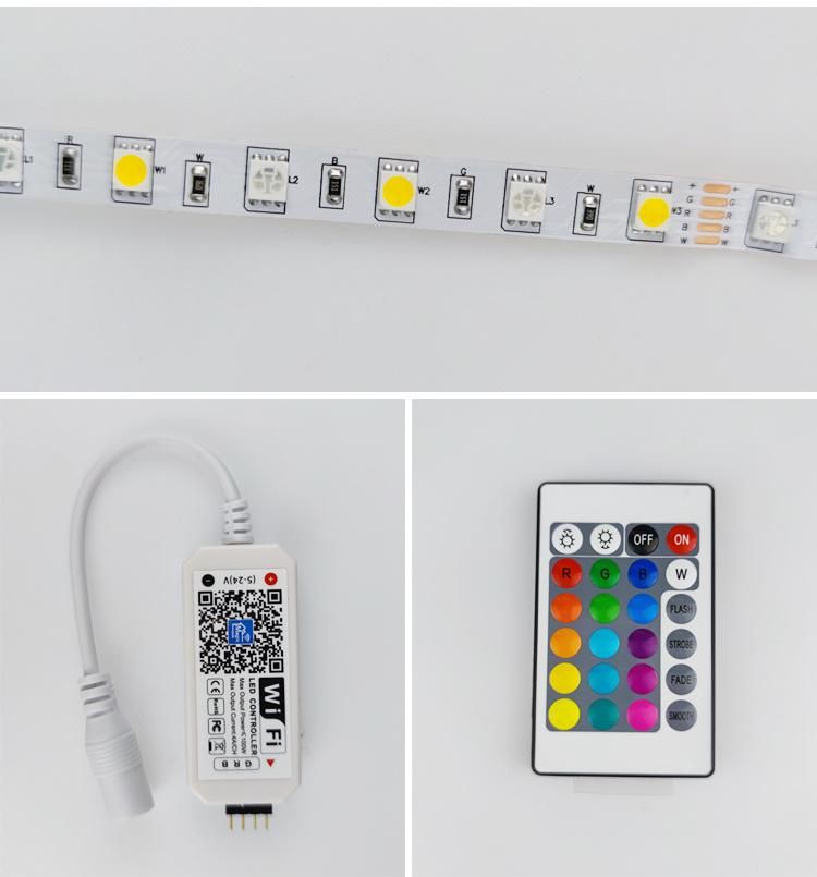 Low Price Bedroom Indoor Recyclable Cx-Lumen WiFi Connected LED Strip Light with Remote Control