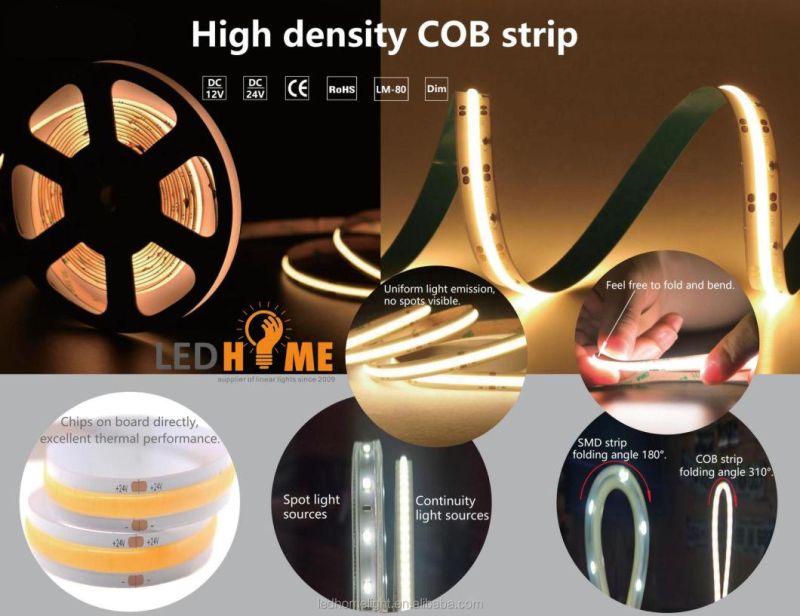 Higher Brightness 220V Input Directly 5m IP20 Indoor LED Strip Light