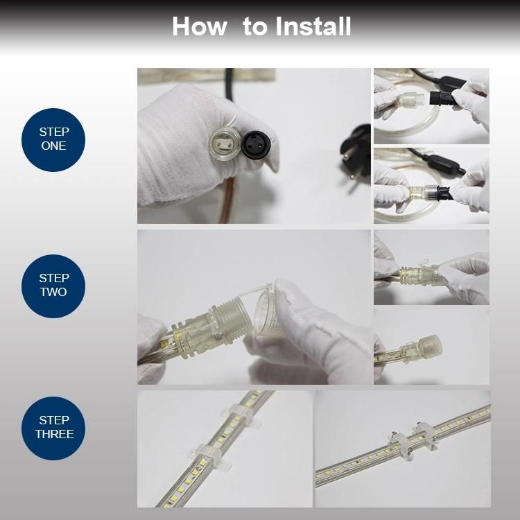 220V 230V LED Strip Light LED Rope Light Cinta LED Fita LED Ribbon Decorative Light Outdoor Used Xmas Light IP65