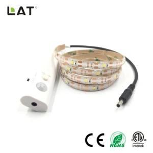 DC5V DC6V IP20 IP65 Cw LED 2835 Flexible LED Strip/Tape Light Kit 5m with a Battery Box with Motion Sensor Ce/ETL/UL