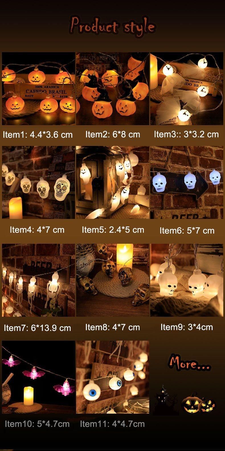 Halloween Festival Party Decorative Battery String Light with Pumpkin