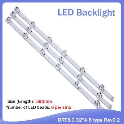 Aluminum Fr4 PCB Original Lens Drt 3.0 LG 32&quot; a/B Lb 6V LCD LED Strip TV Backlight