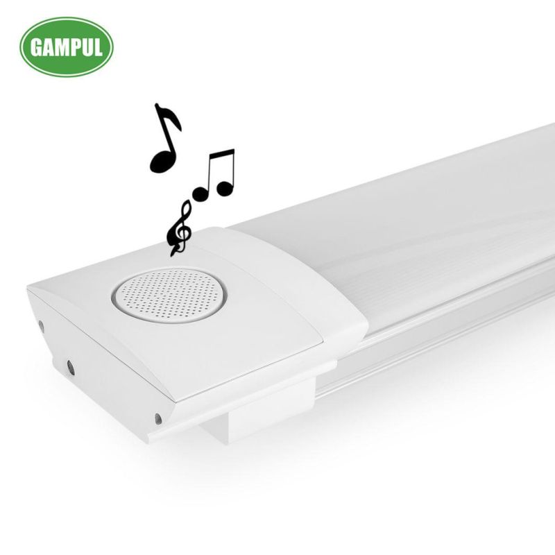 1.5m Aluminum Profile LED Linear Pendant Light with Bluetooth Speaker Shop Light