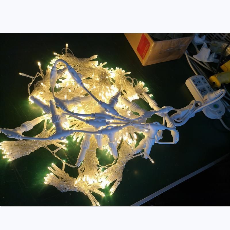 2*3m Curtain Light Fairy Clear Cable Wedding Light Curtain Waterproof Drop LED Curtain Christmas Light