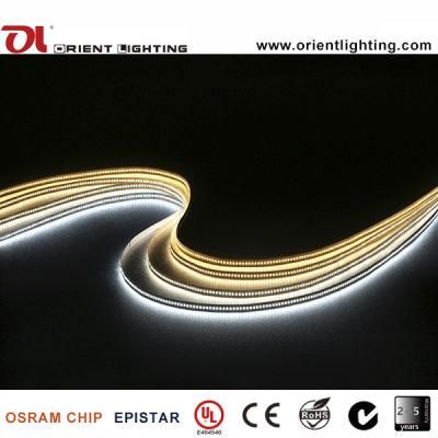 UL Ce Osram 3014 19.2W 240LEDs 24V CRI80 3000K Strip Light LED
