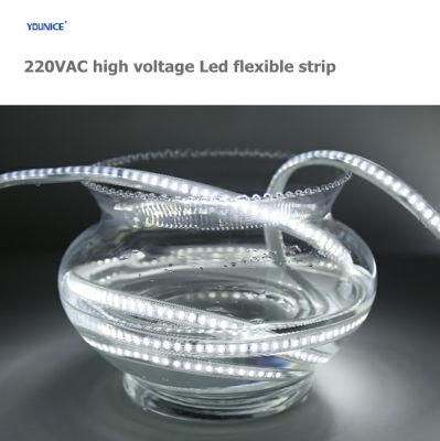 1500lm 12W 220V High Voltage IP67 Waterproof LED Flexible Strip for Project