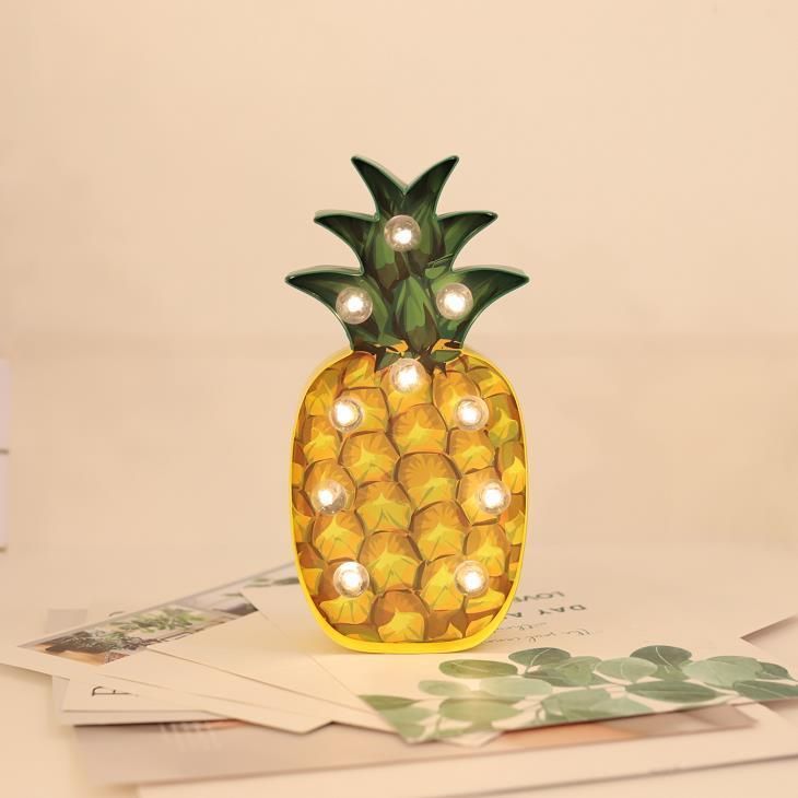 Eco Friendly Pineapple Ice Cream Christmas Party Decor LED Light