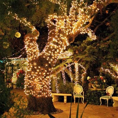 LED Outdoor Solar Lamp LEDs String Light for Fairy Holiday Christmas Party Garland Solar Garden Waterproof
