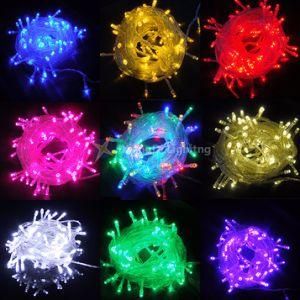LED Christmas Lights, 100LED 33FT Mini String Lights, 120V UL Certified for Indoor and Outdoor Decorations, Patio and Christmas Tree, Multi Color