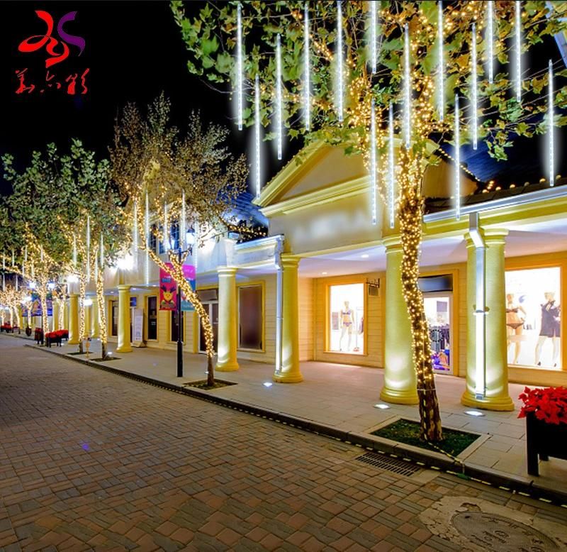 Professional Wholesale Custom Outdoor 30cm/50cm/80cm LED Meteor Shower Lights for Christmas Decoration