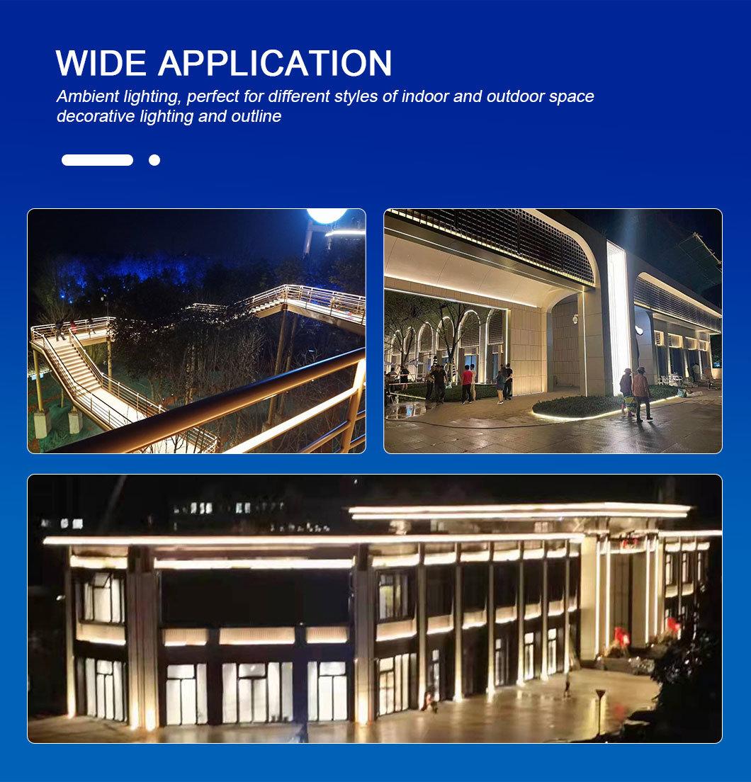 144LEDs/M 24V 10mm Silicone Extrusion IP66 Waterproof High Brightness Constant Current LED Flexible Neon Strip