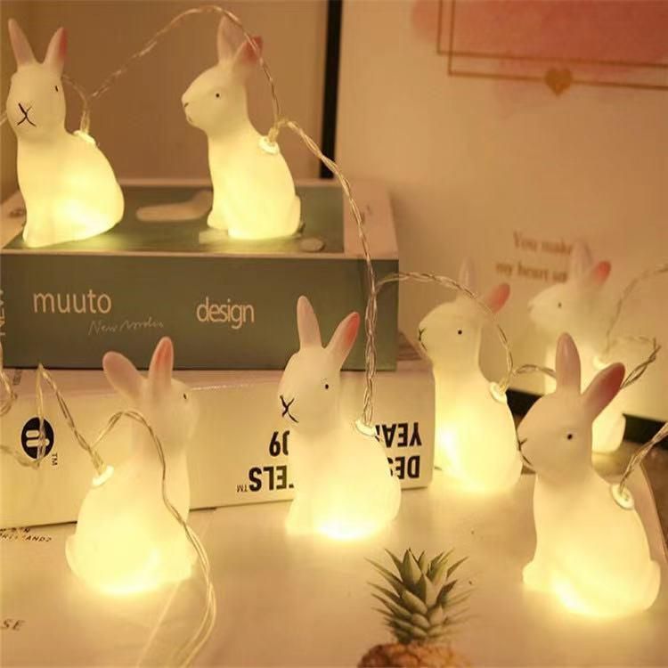 Easter Decorative Rabbit Pendant LED String Light