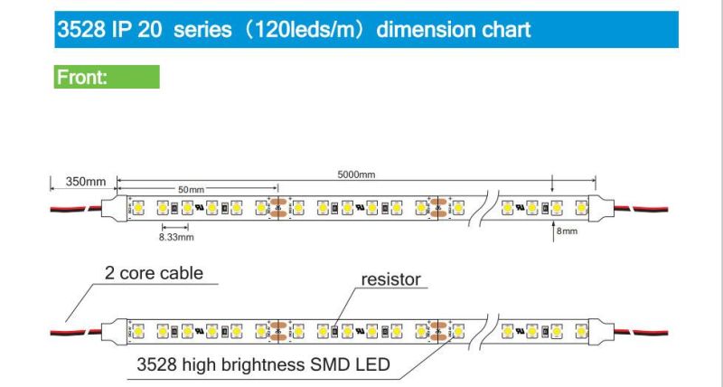Blue Color Strip Light SMD 3528 Strip Lighting