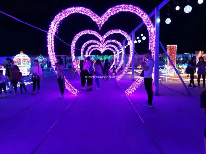 Wedding Decoration Gardon Decoration Big Heart LED Motif Light