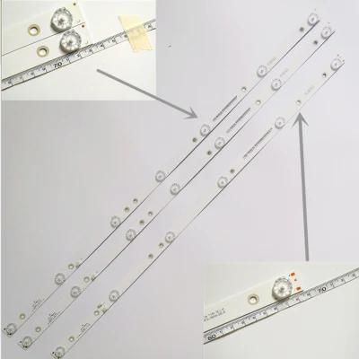 3PCS X LED Backlight Strip Lamp for LED39c310A Js-D-Jp3910-071ec Js-D-Jp3910-061ec Ms-L1136-R/L L0878 LED39c310b 6+7-LEDs