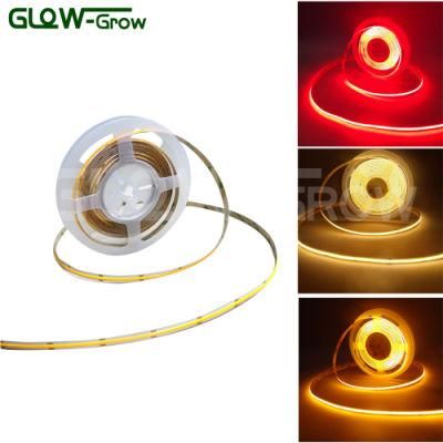 Customizable Ra&gt;90 12V Nature White LED COB Strip Light for Project Bedroom Stair Decoration