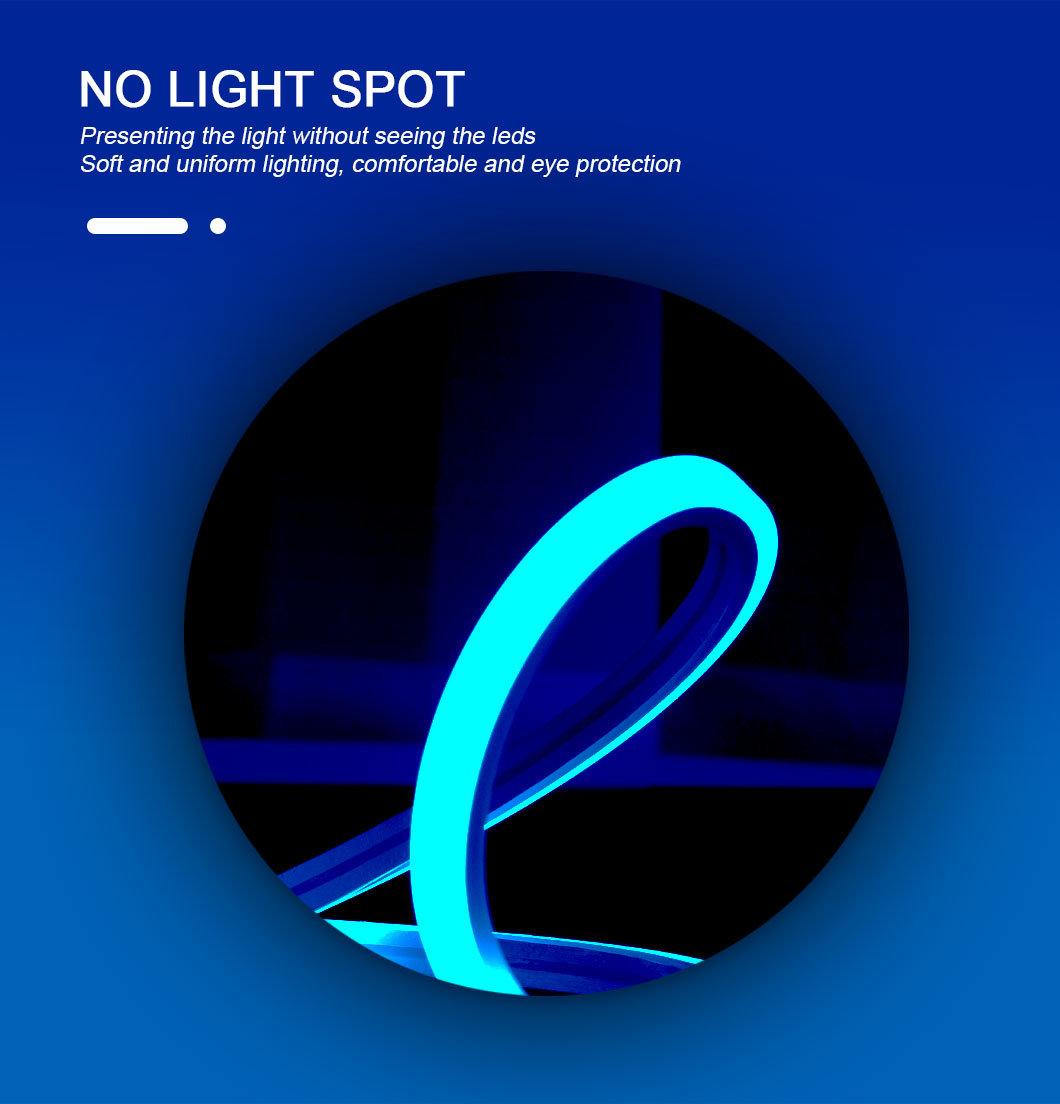 144LEDs/M 24V 10mm Silicone Extrusion IP66 Waterproof High Brightness Constant Current Square LED Flexible Neon Strip