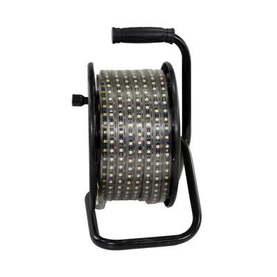 230V 5050 /2835 LED Strip Light on Drum 15m Portable Mobile Use Work Light Strip for Construction Site outdoor and Indoor Temporary Lighting