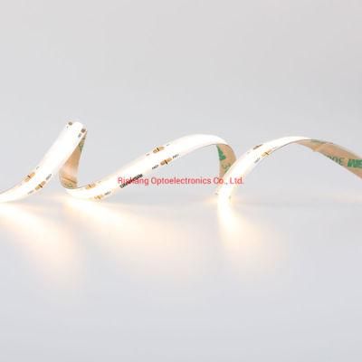 Seamless Light TUV-CE Certified DC24V 5000K 10W CRI&gt;90 Color Box COB LED Strip