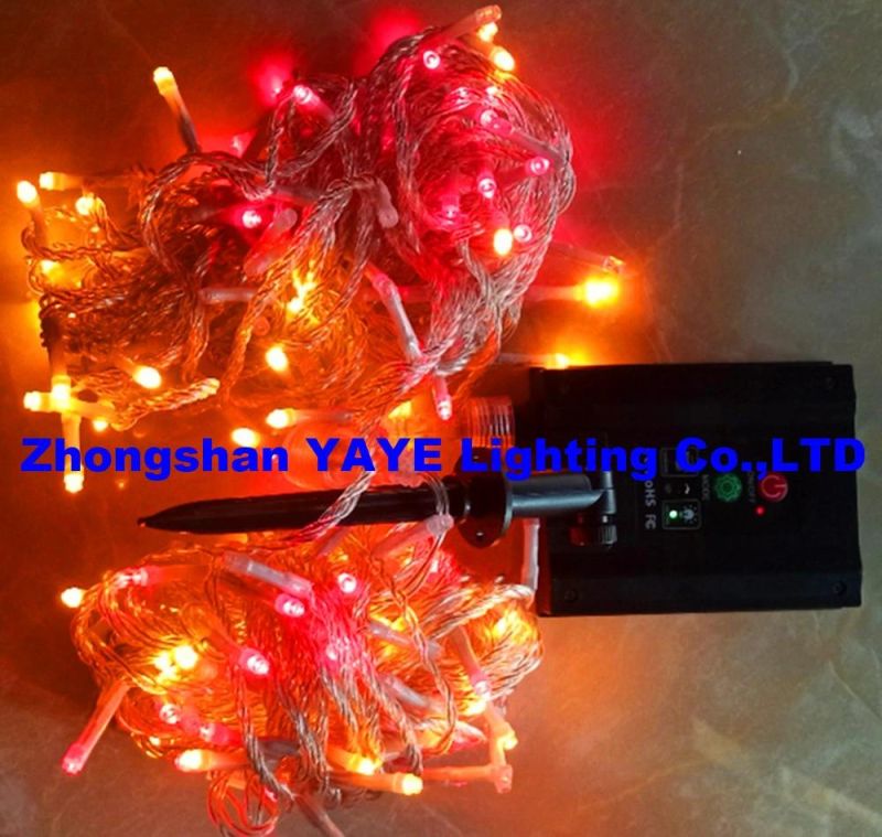 Yaye Hottest Sell Outdoor Waterproof IP65 Rgby/RGB/R/Y/W/B/G Solar Decorative LED Christmas Holiday String Light for Home/ Garden/Street/ Yard/Party