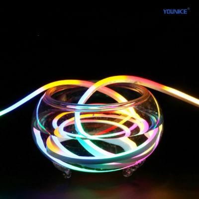 Color Chasing Spi 5050 RGB LED Neon Strip with Stable Signal for Architectural Lighting