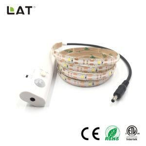 DC5V IP20 IP65 Ww Cw LED 2835 Flexible LED Strip/Tape Light Kit 1m with a Battery Box with Motion Sensor Ce/ETL/UL