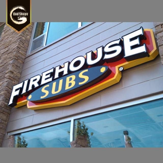 Company Signs LED Acrylic Light Channel Letters Outdoor 3D Acrylic Front Lit LED Shop Sign