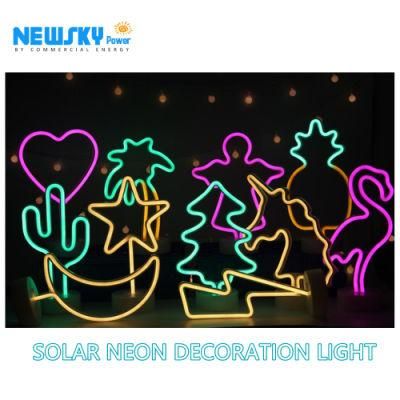 Manufacturers Globe Post Waterproof LED Neon Solar Lithium Battery Sky Light for Garden