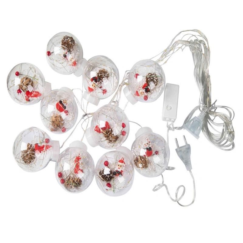 LED String Ball Light Santa Claus Christmas New Year Decortions