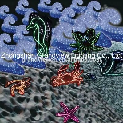 Magic Beach LED Xmas Lights for Holidaydecor Wave and Ocean Animals