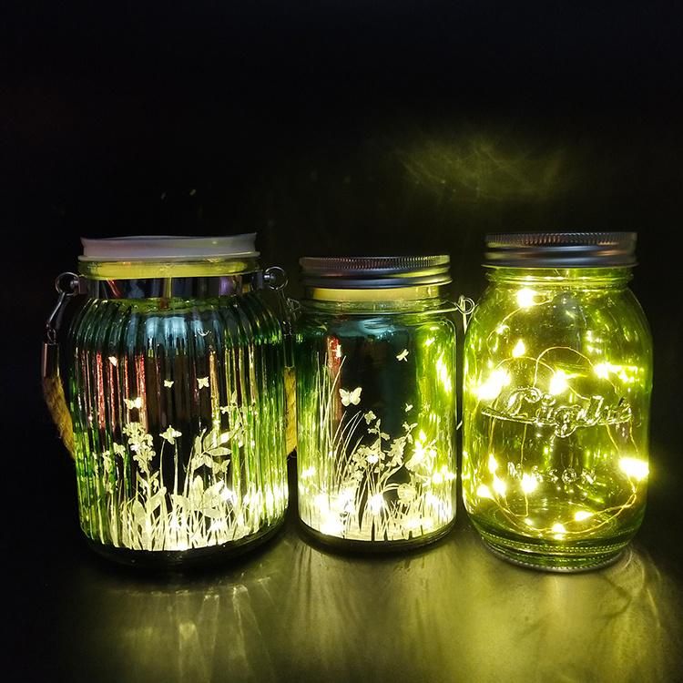 LED String Fairy Star Firefly Mason Glass Jar Copper Wire Lights