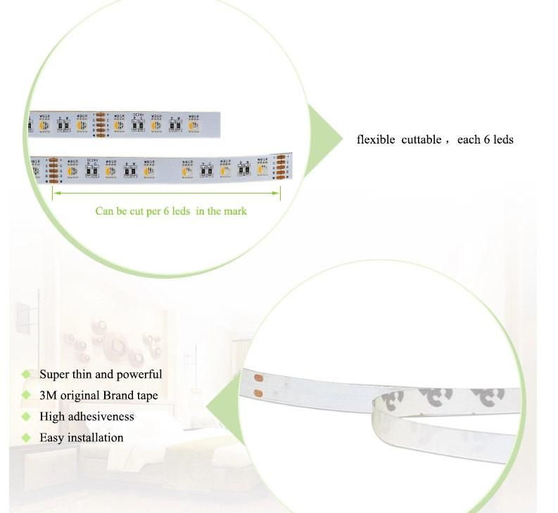SMD5050 RGB Outdoor LED Light Strip Waterproof 12V 24V Multifunctional Flexible LED Tape Light