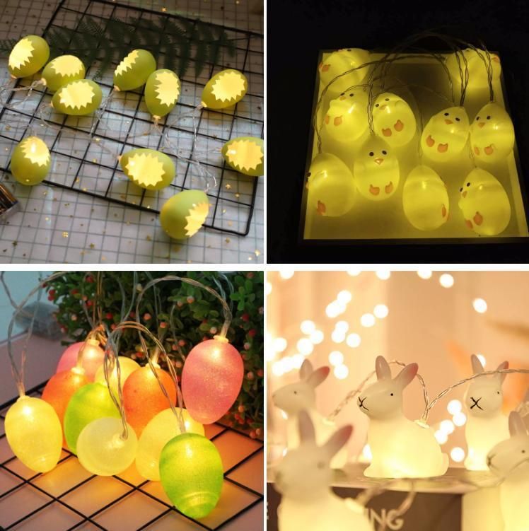 Easter Decorative Rabbit Pendant LED String Light