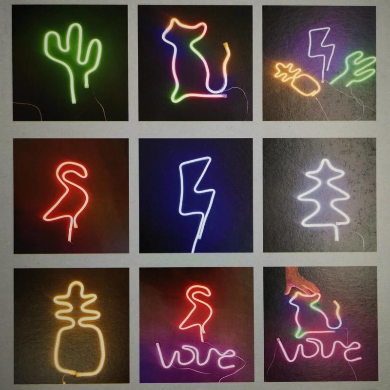 Colorful Rainbow LED Neon Room Night Lamp