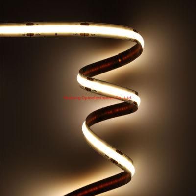 IP65 Waterproof Homogeneous Light UL CE DC24V 1800K CRI&gt;90 10W 900lm COB LED Strip