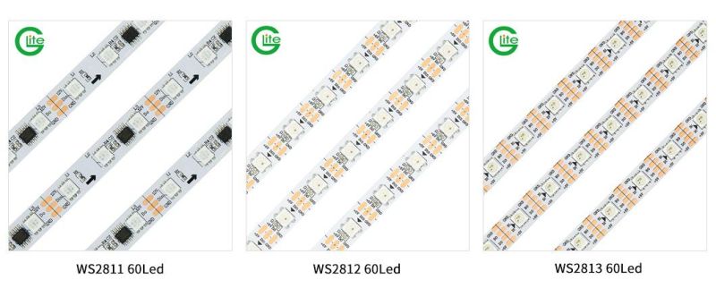 High Quality CE RoHS Digital LED Ucs1903 Super Stable Signal for Decoration Addressable 12V Side View Ws2811 Strip