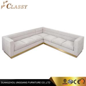 Luxury Modern L Shape Sectional Fabric Sofa