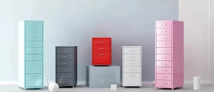 5-Drawer Rolling Storage Cart with Organizer Drawers for Home Office Use