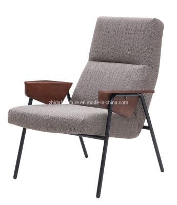 Wood Arm Chair Metal Fram Italian Model