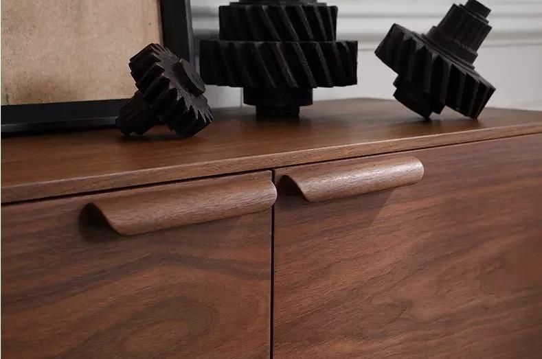 Light and Luxury Unique Design Solid Wood Sideboard Cabinet Furniture for Living Room