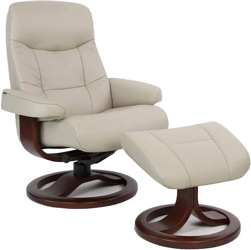 Jky Furniture Modern Design 8 Points Vibration Massage Functions (2 In Ottoman 6 In Chair) Leather Leisure Chair with Ottoman