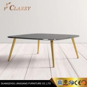 Black Artificial Marble Living Room Center Table Coffee Table