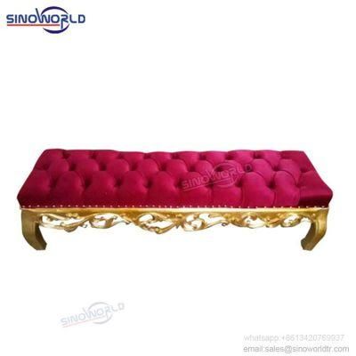 High Quality Wooden Rectangle Antique Classical Wedding King Throne Chair Furniture