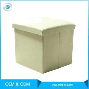 Living Room Storage Cartoon Box Fabric Stool/ Step Foot Stool Ottoman