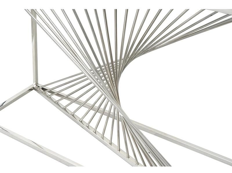 Home Furniture Living Room Sets Luxury Metal Console Modern Mirrored Hallway Table for Sale