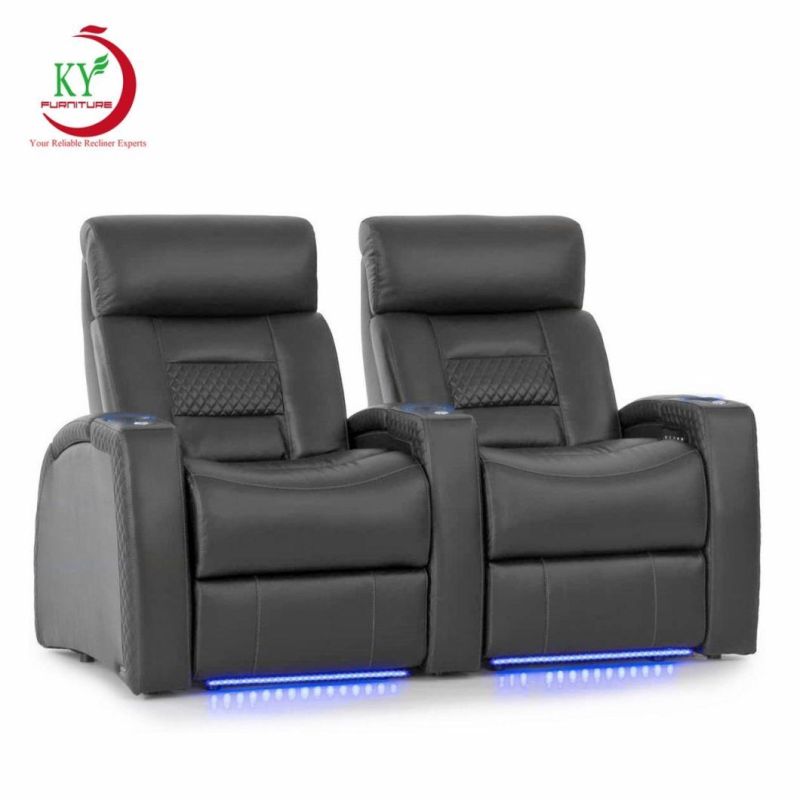 Jky Furniture Modern Design Home Theater Power Recliner Sofa Set with Customerized Functions
