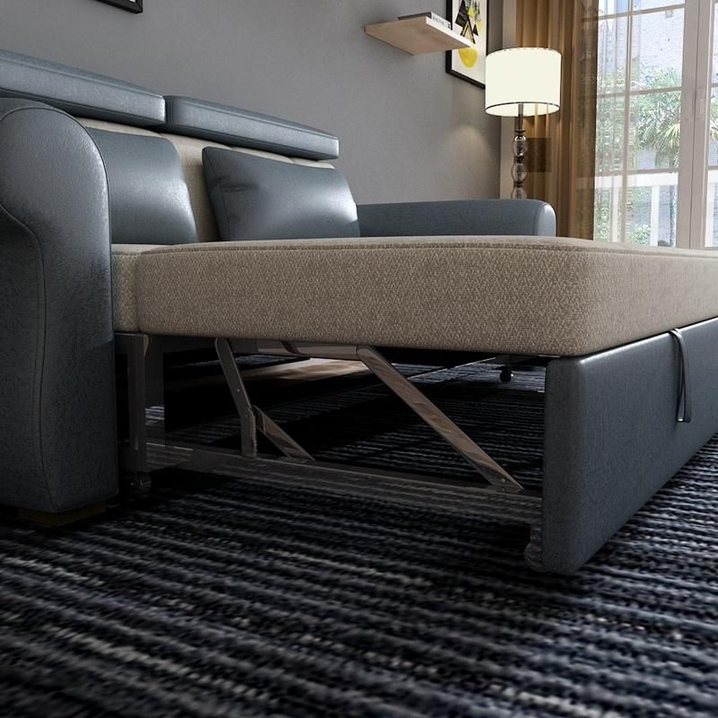 Hotel Guest Room Home Fashion Folding Sofa Bed with Stool Pull Sofa Bed