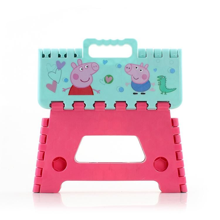 Page Cartoon Cute Children Adult Portable Folding Plastic Stool
