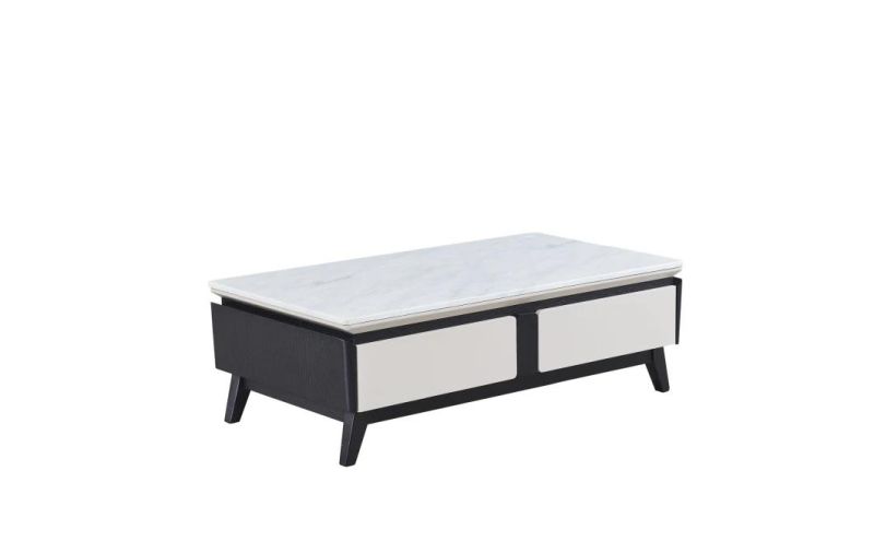 Dg-951 TV Stand /Marble Top /MDF with Oak Veneer/ Ash Wood Base